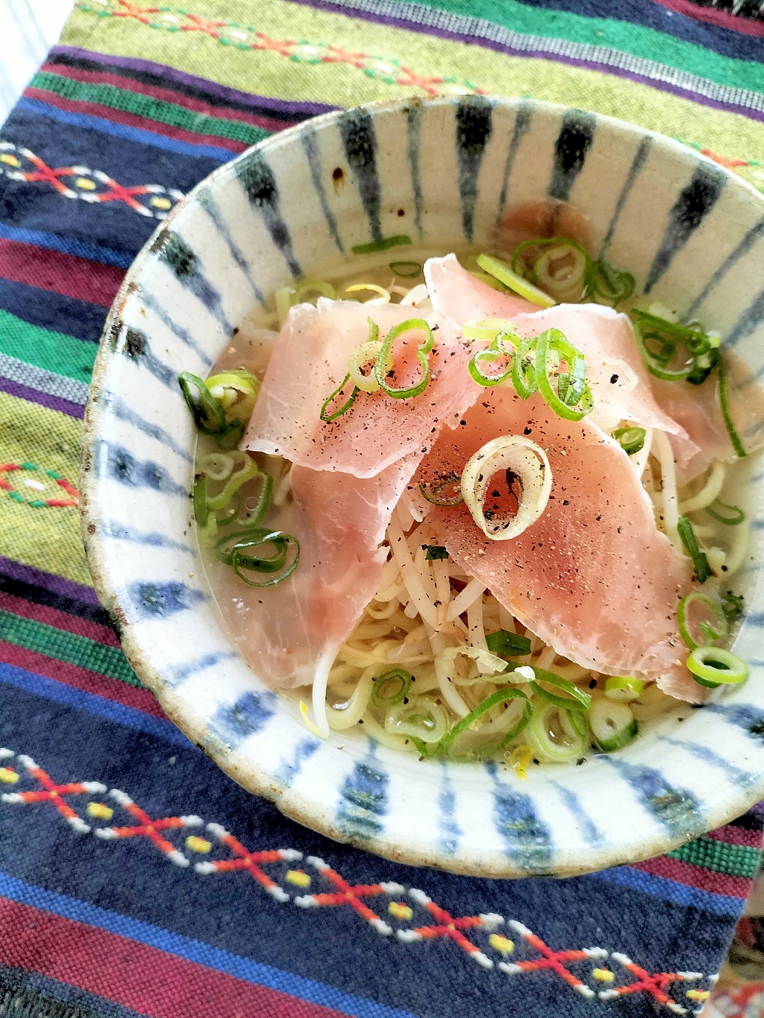 生ハム塩ラーメン♪