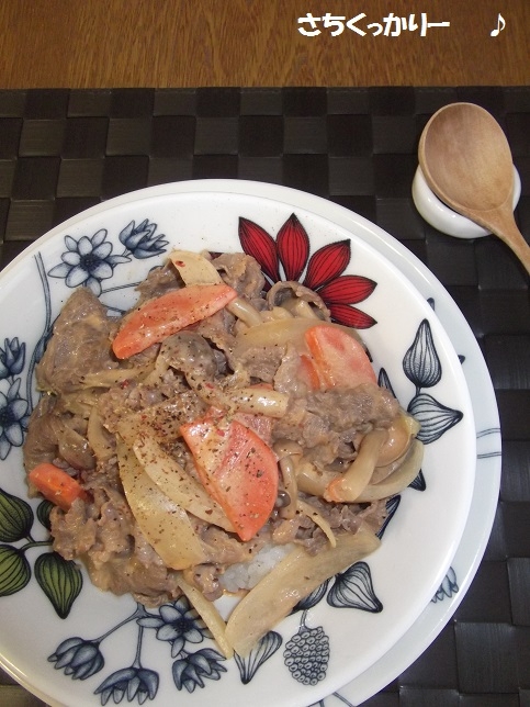 ロシア風牛丼