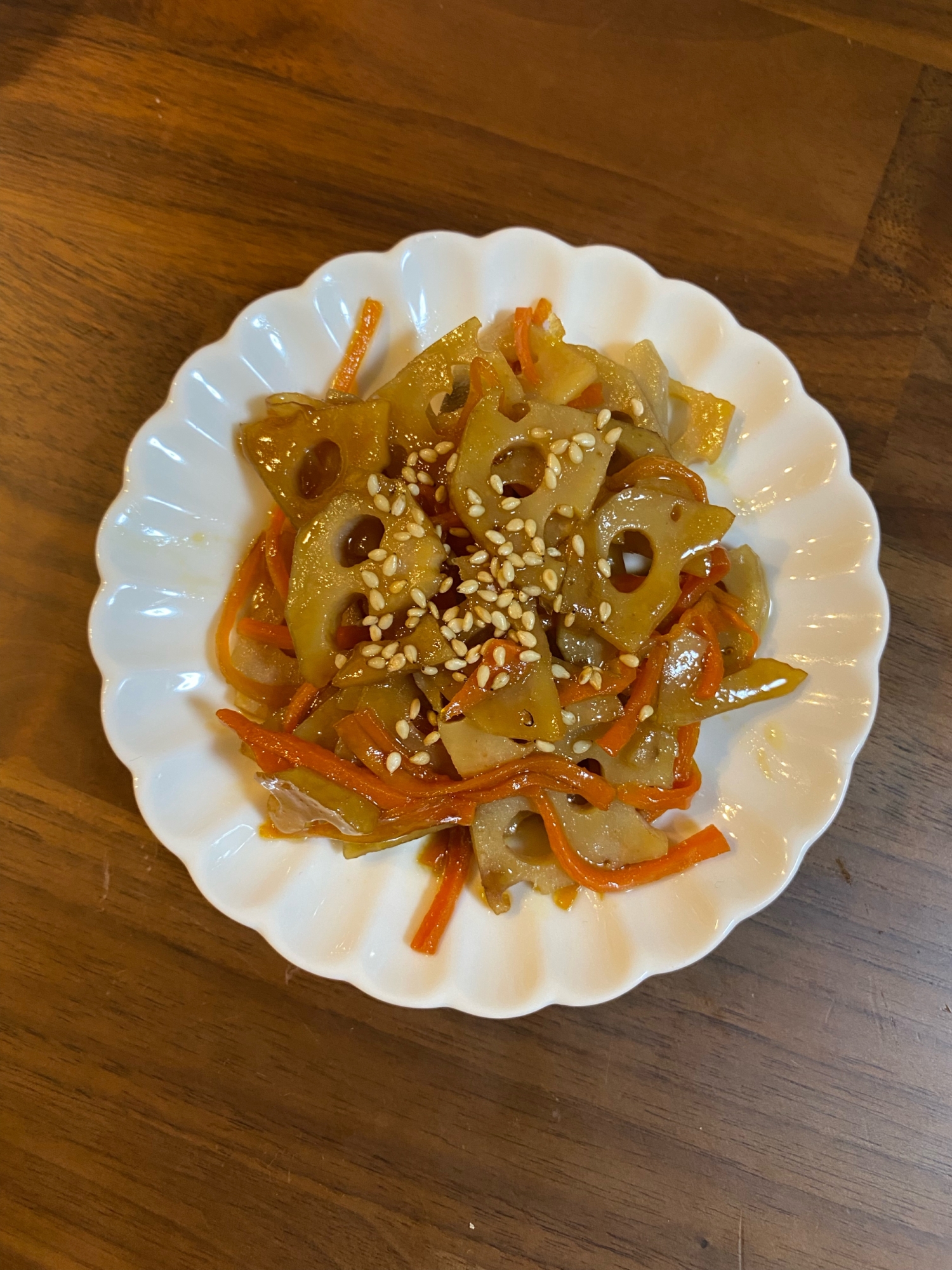 蓮根とにんじんのきんぴら