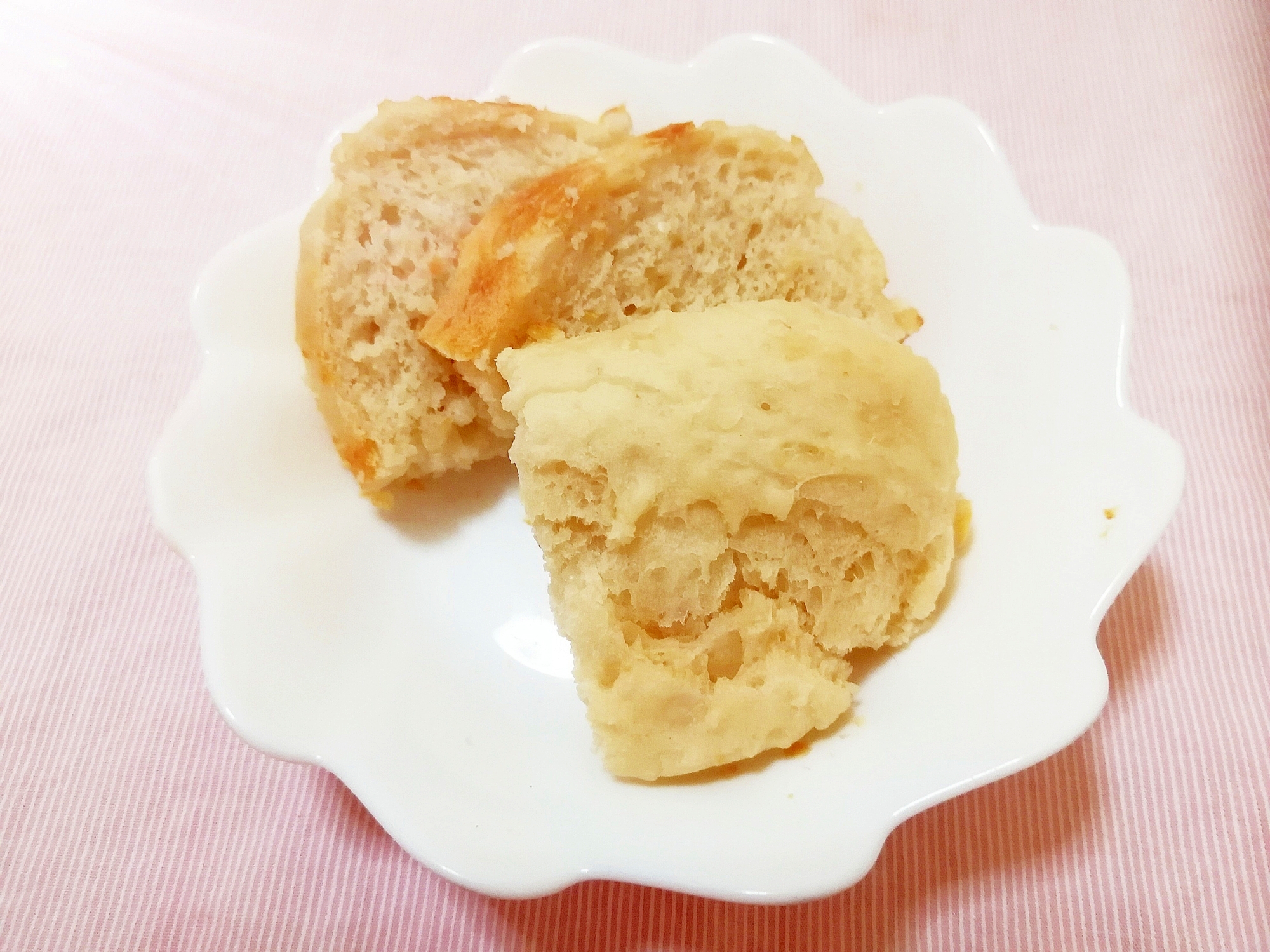 グリーンピース風味♪薄力粉で作るHB御飯パン
