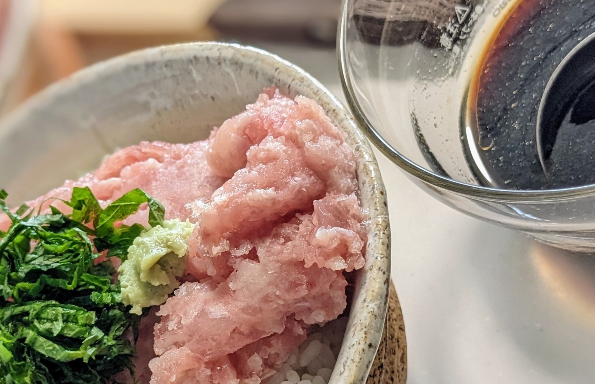 手づくりタレでねぎとろ丼☆