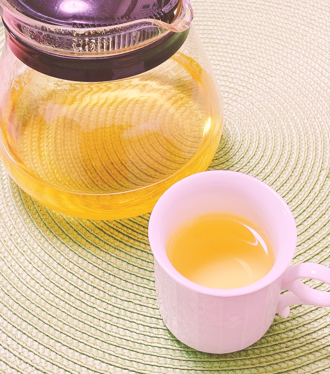 アンチエイジング玉ねぎ皮茶と緑茶or紅茶割り♡