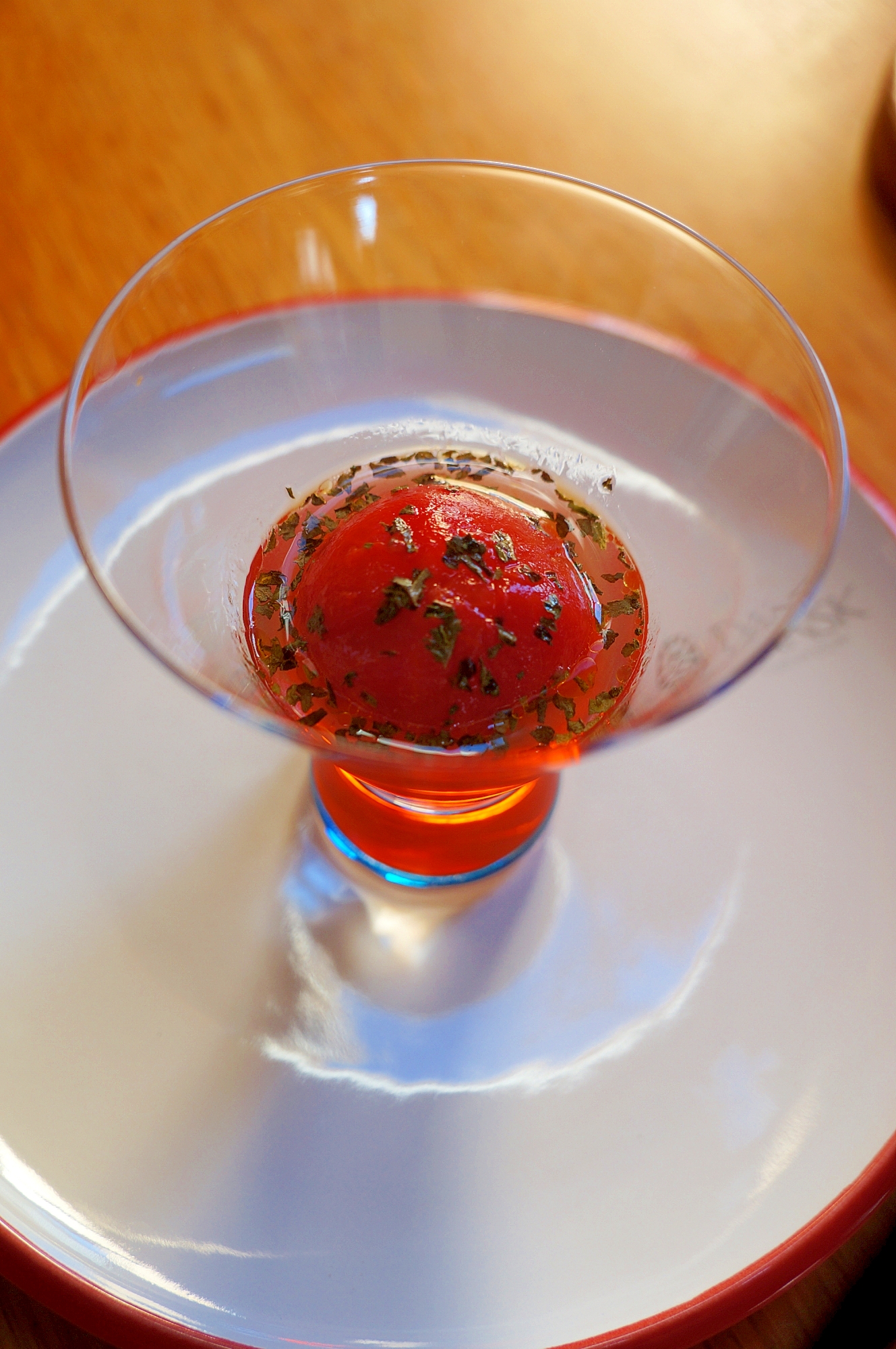 汁まで美味しい完熟トマトの柚子マリネ