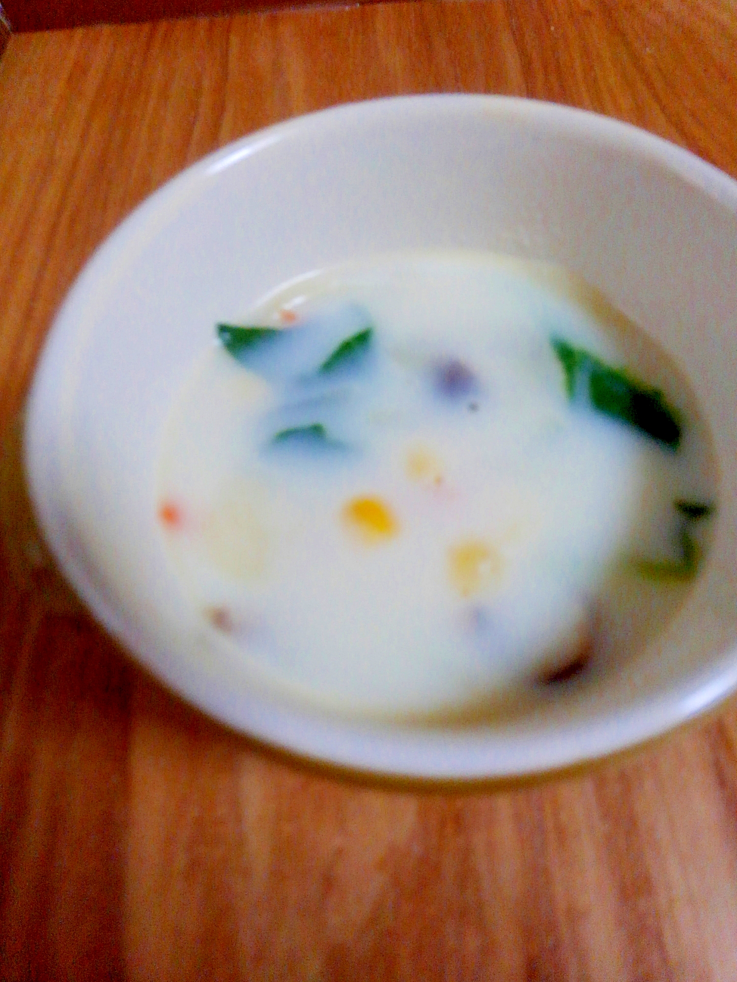 ◎寒い日の朝に◎ささっと野菜のミルクスープ