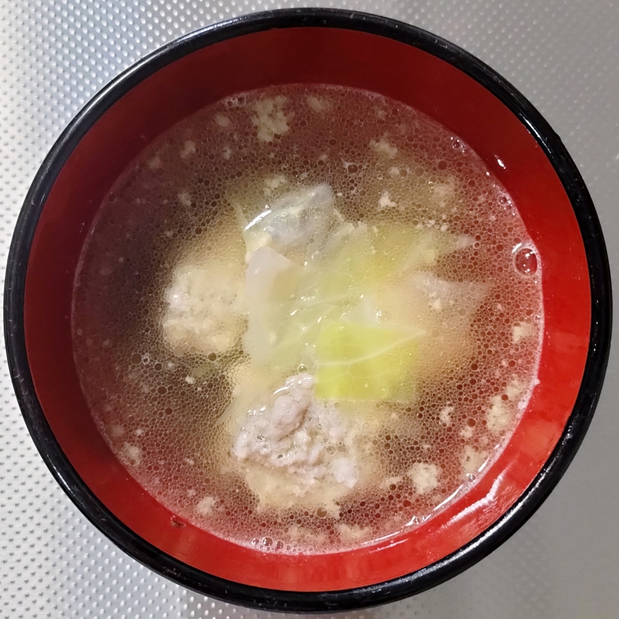 【シンプル】鶏だんごのスープ