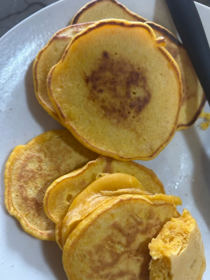 【離乳食おやつ】かぼちゃのパンケーキ