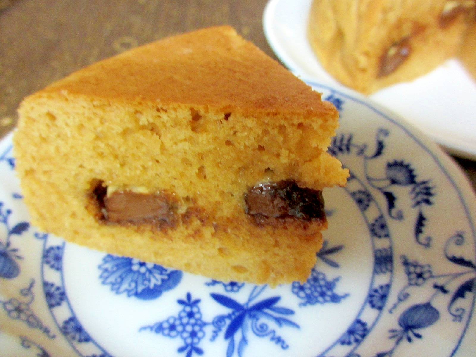 炊飯器できな粉とチョコのケーキ