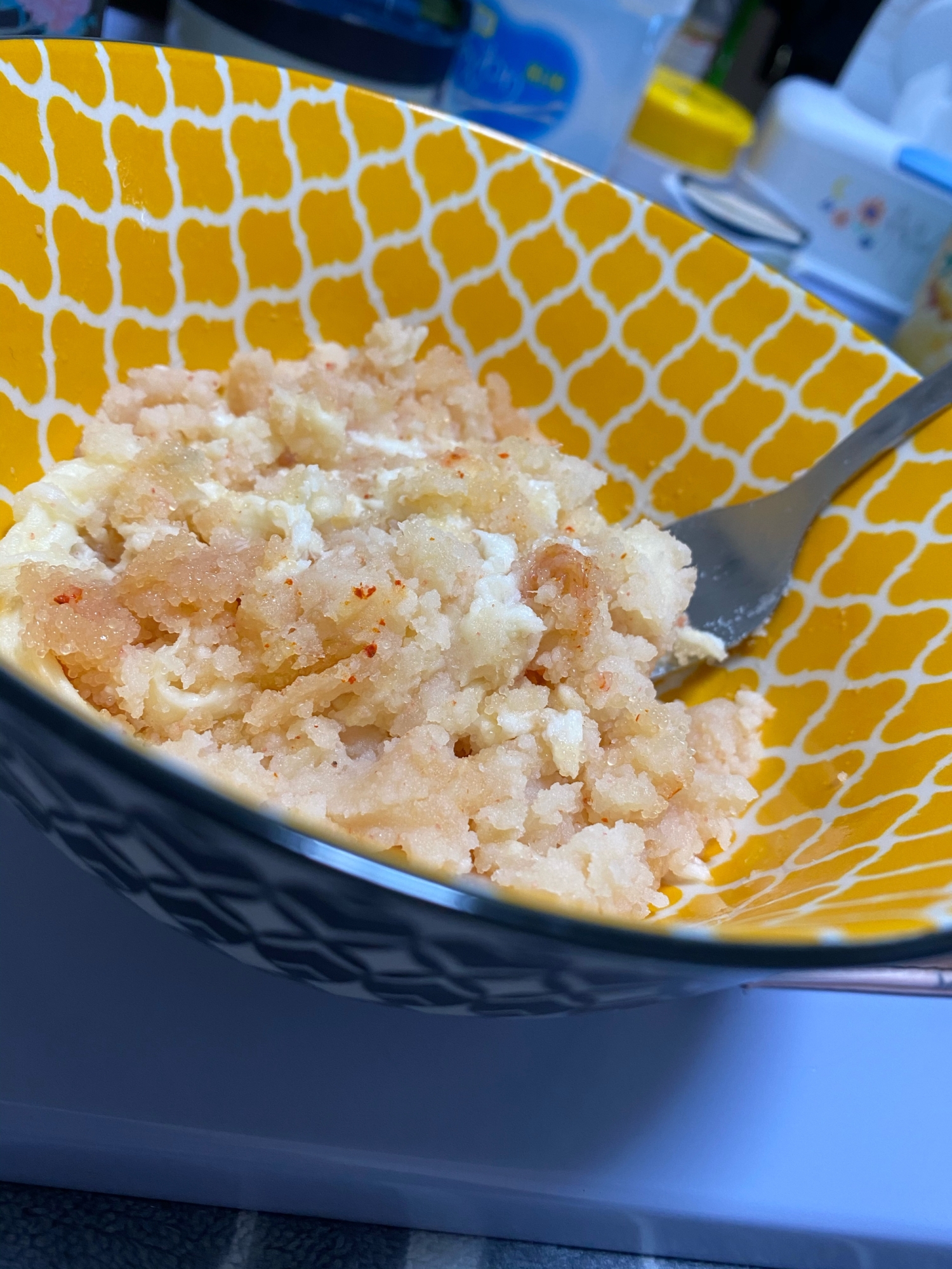 じゃがアリゴにちょい足し 明太子味 レシピ 作り方 By あおちやん 楽天レシピ