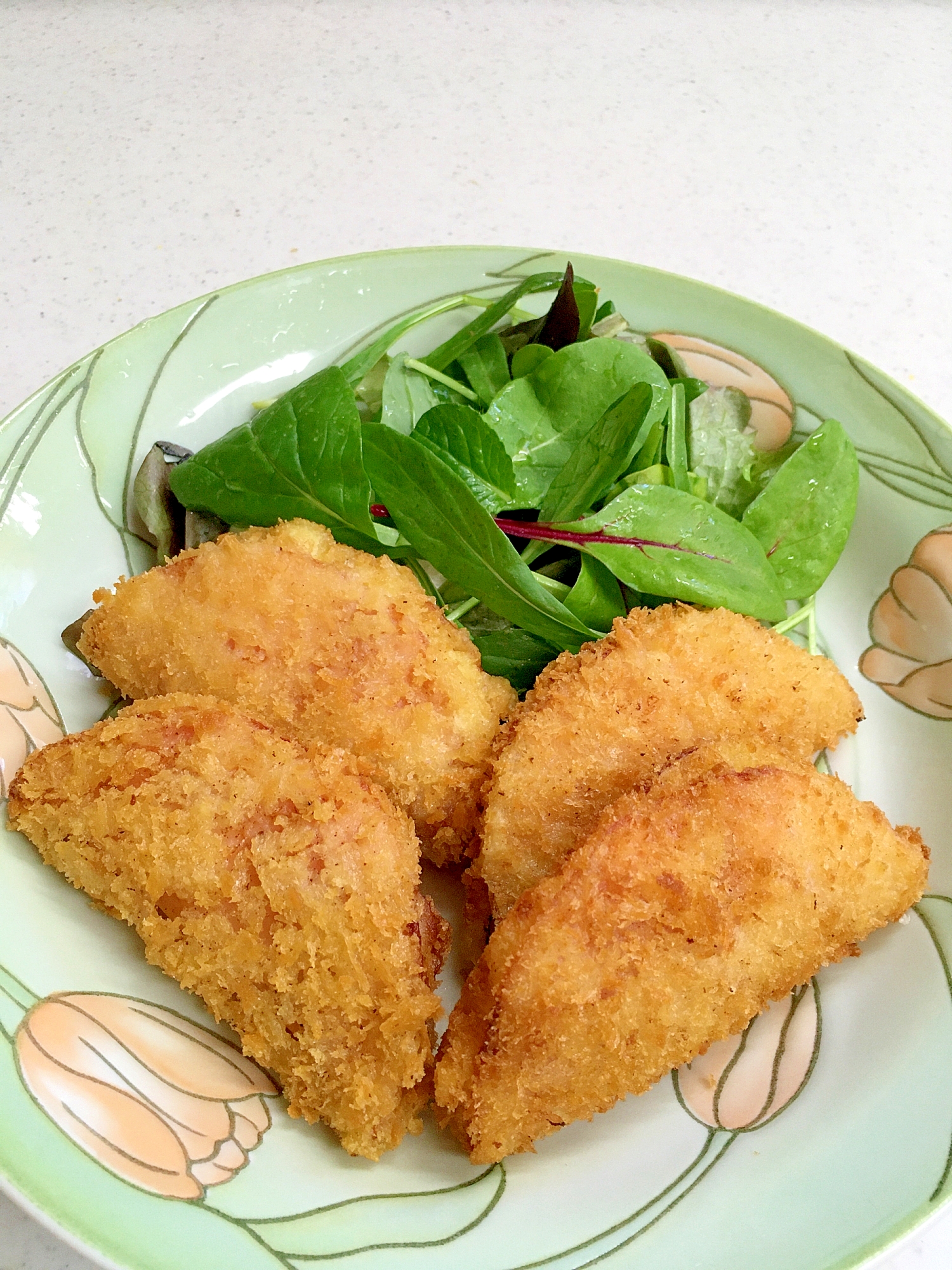 ポテトサラダ♡簡単ハムフライ