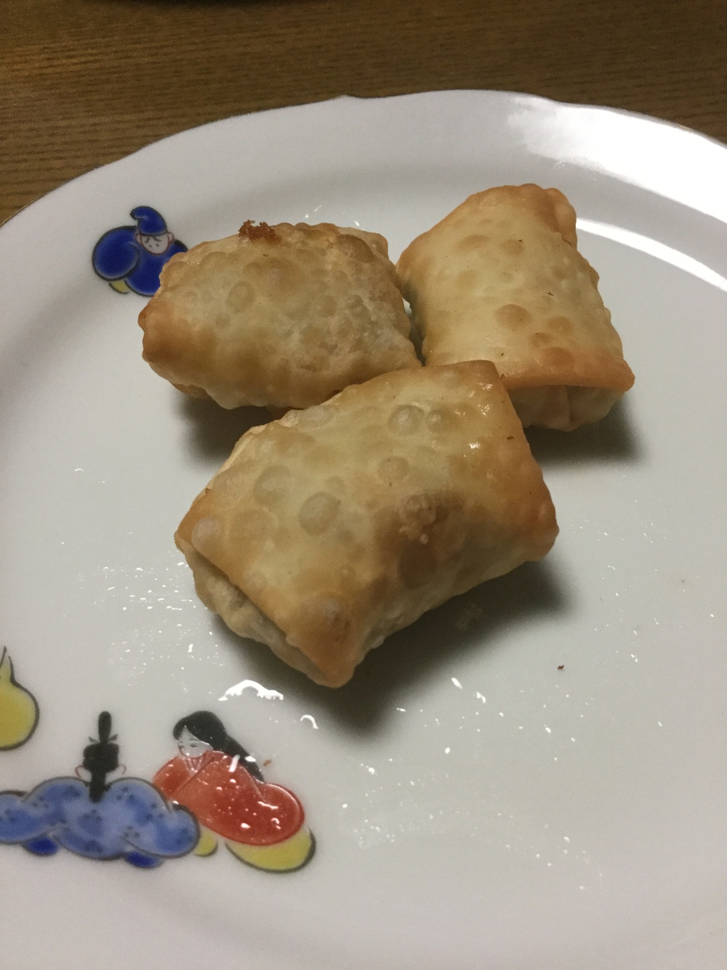 餃子の皮で納豆チーズ