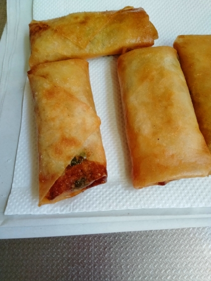 生椎茸で✩おいしい春巻き