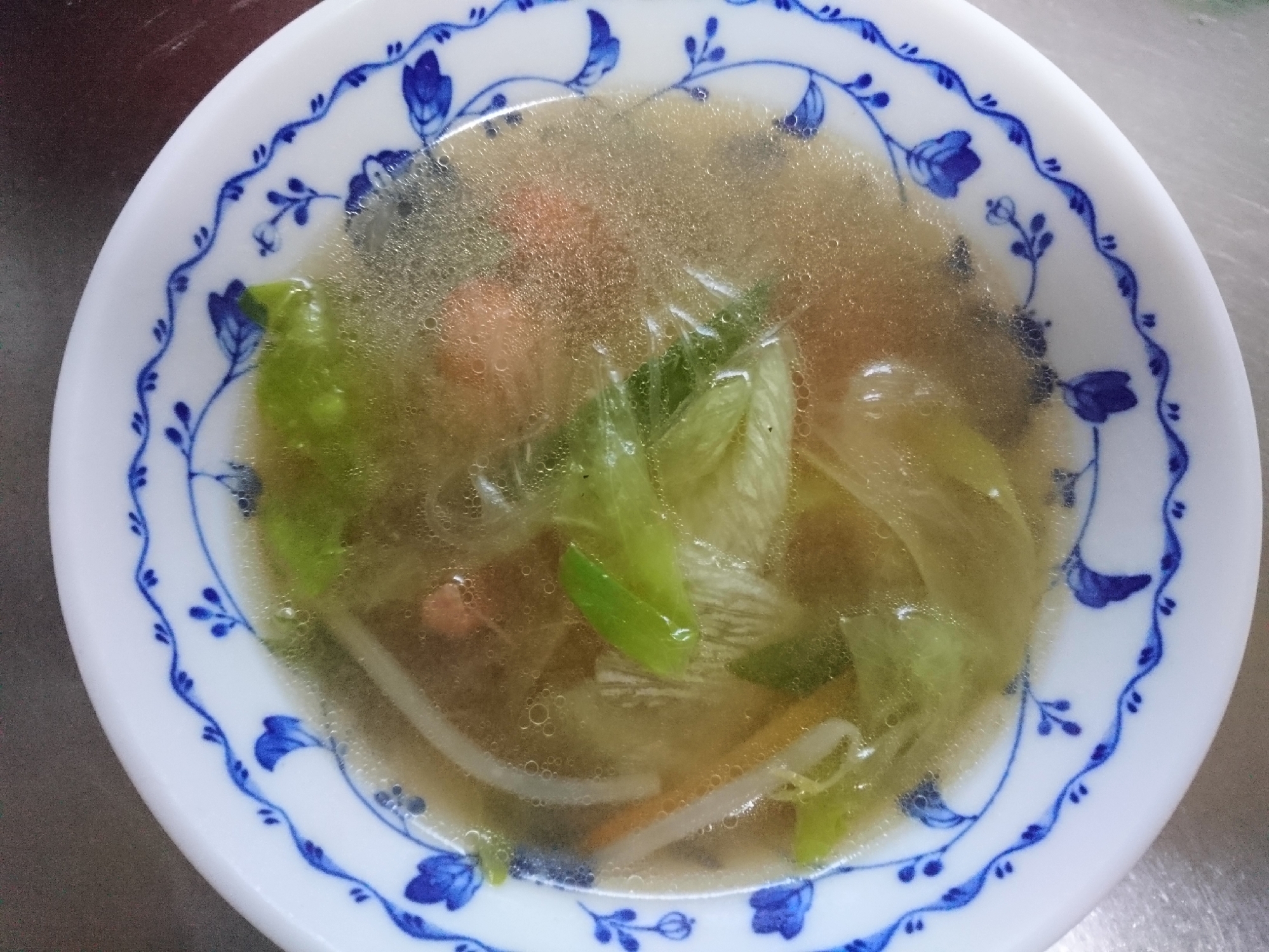 春雨と野菜のスープ