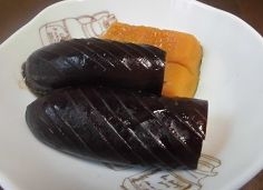 かぼちゃと茄子の揚げびたし