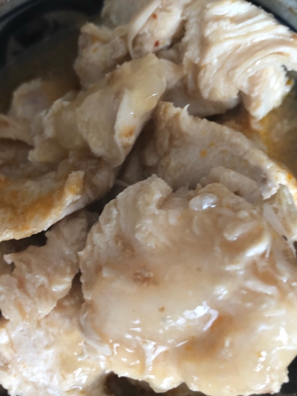 やわらかくて美味しい鶏胸に♡ですっ(o^^o)
甘酸っぱいお味が病みつきになる一品でした！！