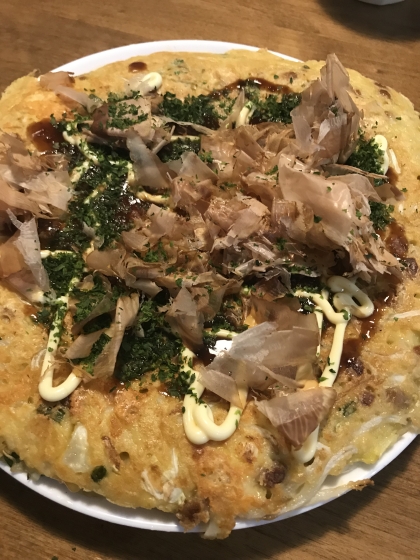 混ぜて焼くだけ 簡単 納豆チーズお好み焼き レシピ 作り方 By Kawa617 楽天レシピ