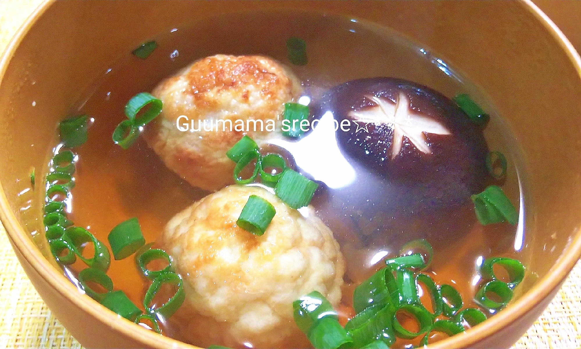 冷凍たこやきで♡たこ焼きのお吸い物