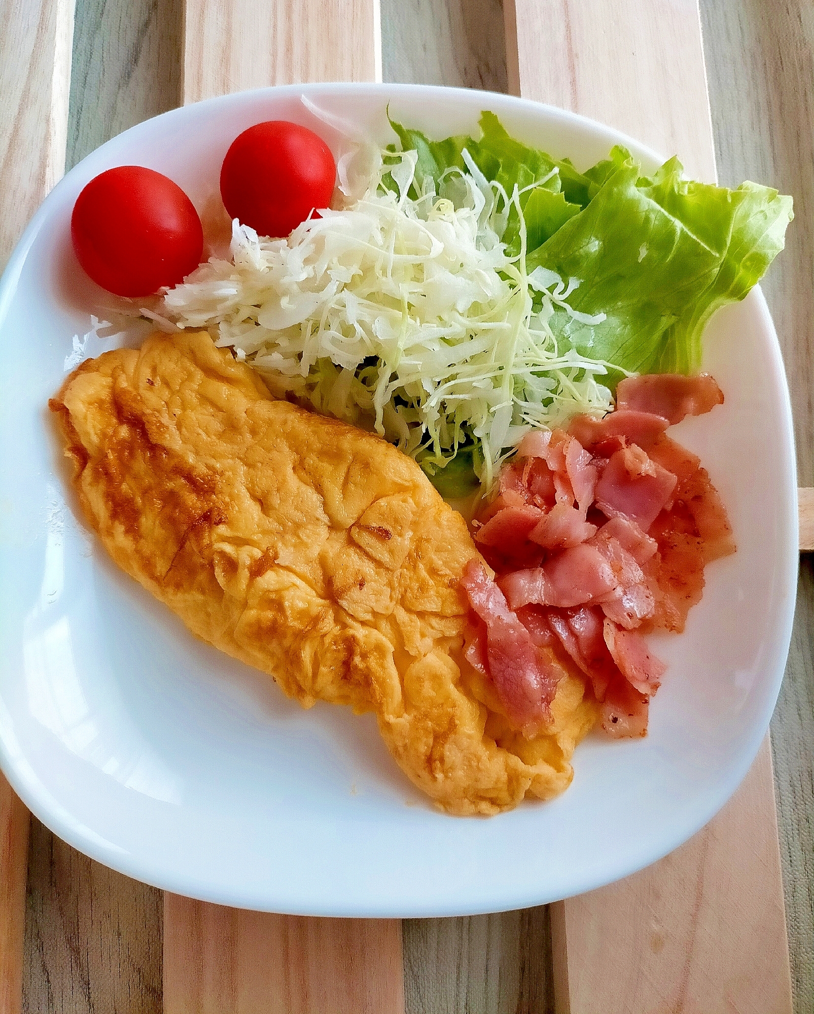 ベーコンによく合う プレーンオムレツ レシピ 作り方 By Pon Pon Panda 楽天レシピ