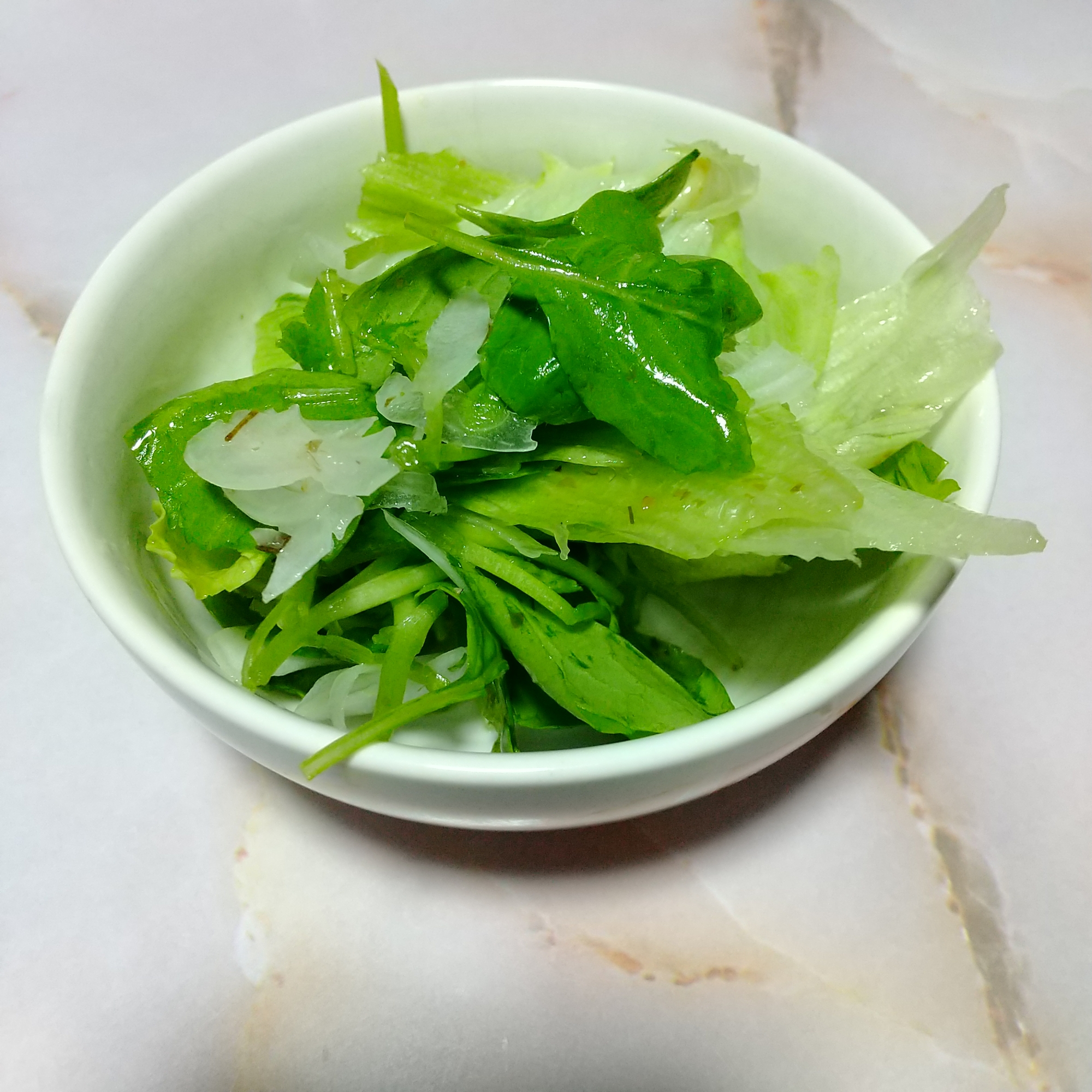 抜き菜(小松菜)で簡単サラダ