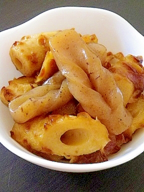 焼き竹輪とこんにゃくの甘辛煮