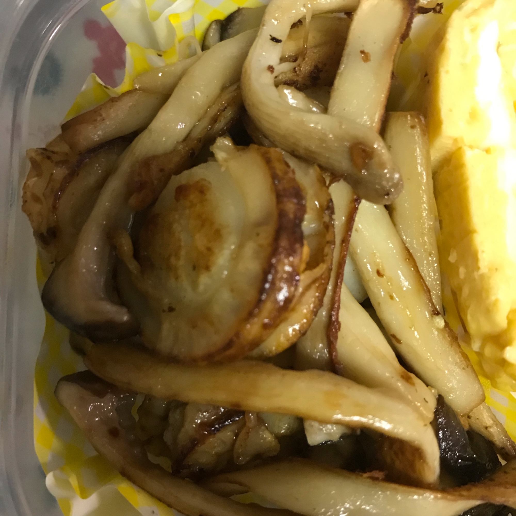 エリンギとホタテのバター焼き