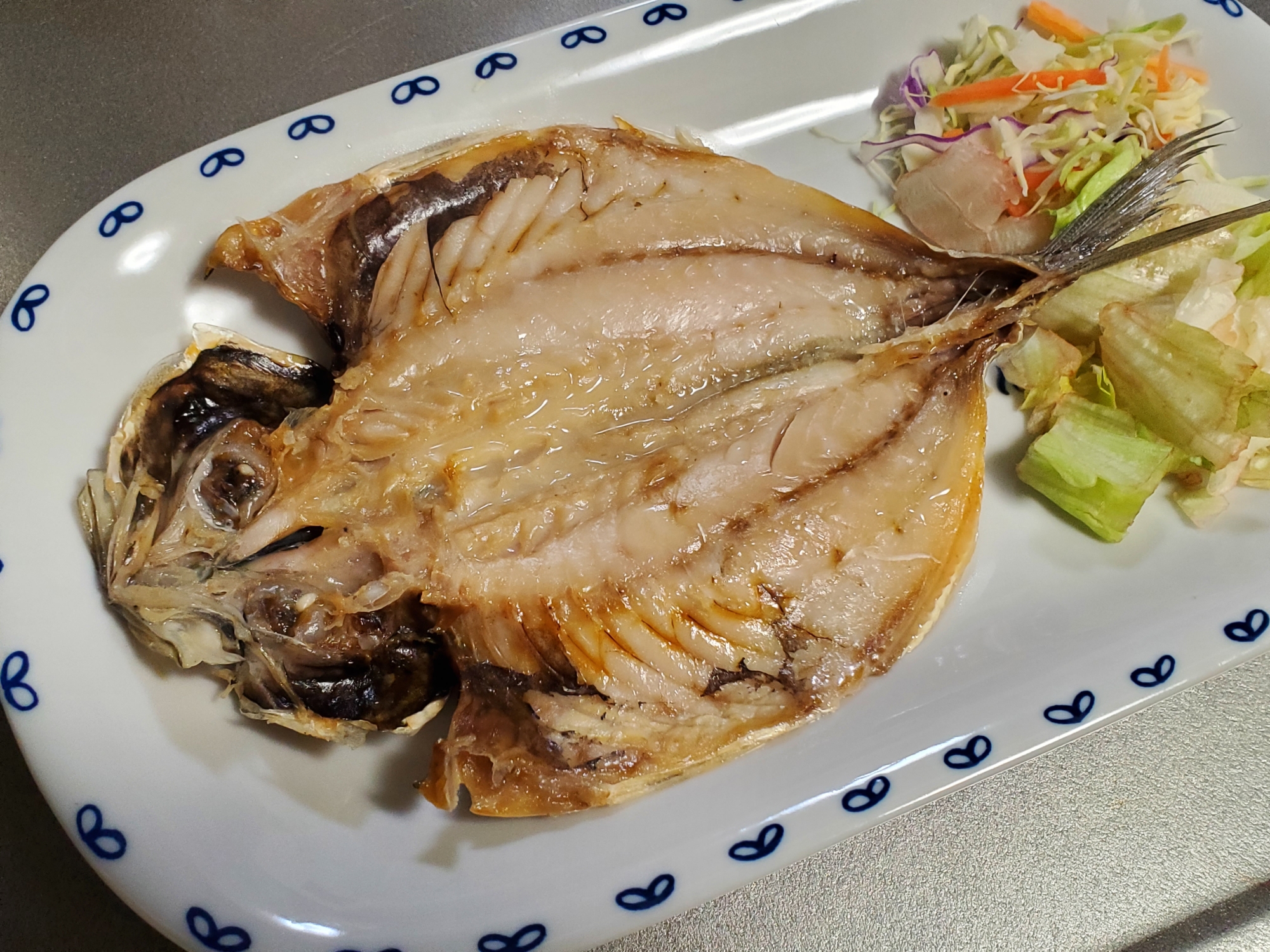 干物のフライパン蒸し