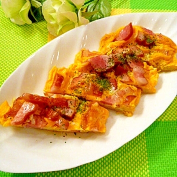 3分でお弁当のおかず ベーコン卵蒸し レシピ 作り方 By まめもにお 楽天レシピ 3分でお弁当のおかず ベーコン卵蒸し レシピ 作り方 By まめもにお 楽天レシピ