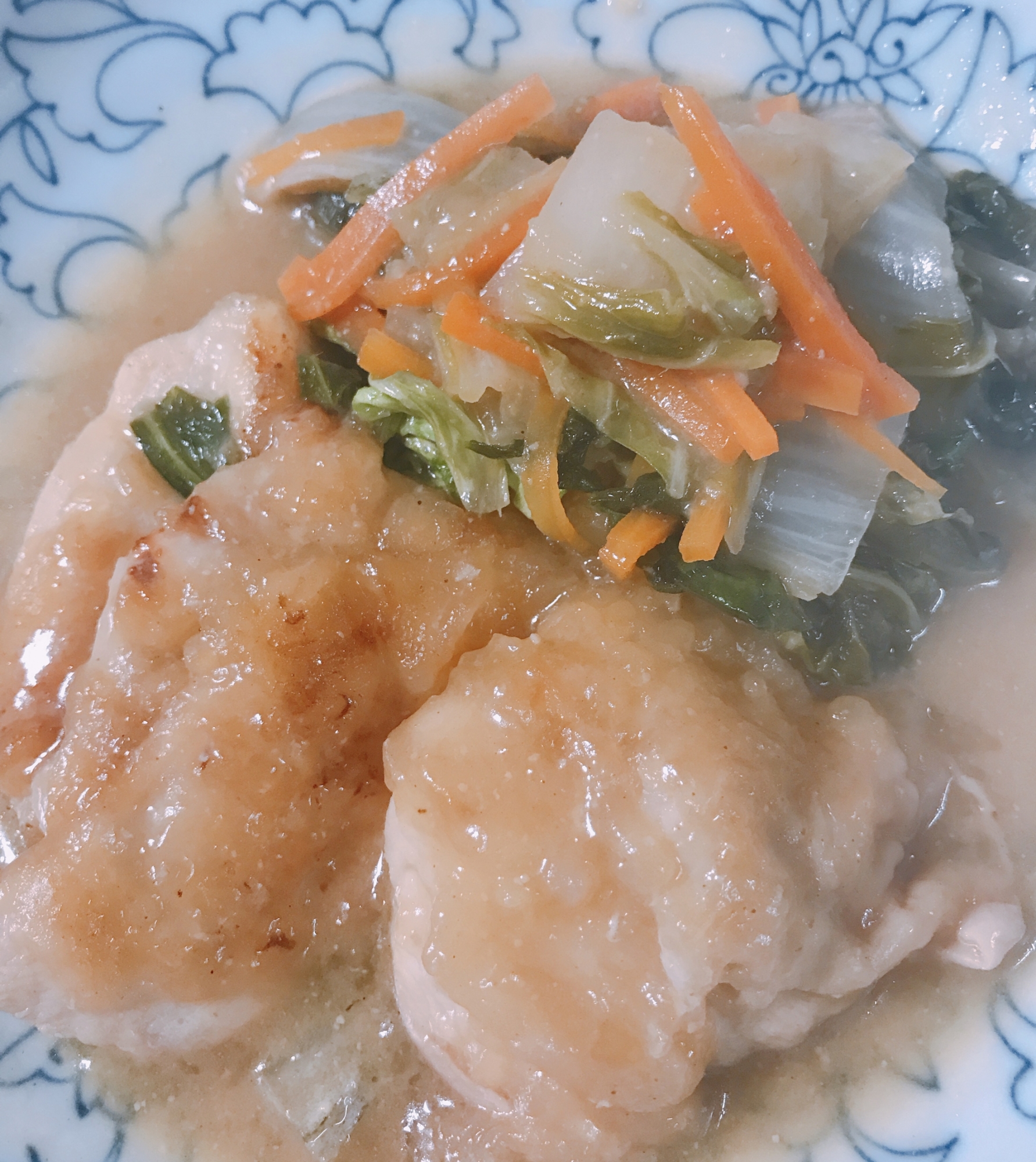 鶏肉と白菜の生姜味噌煮★