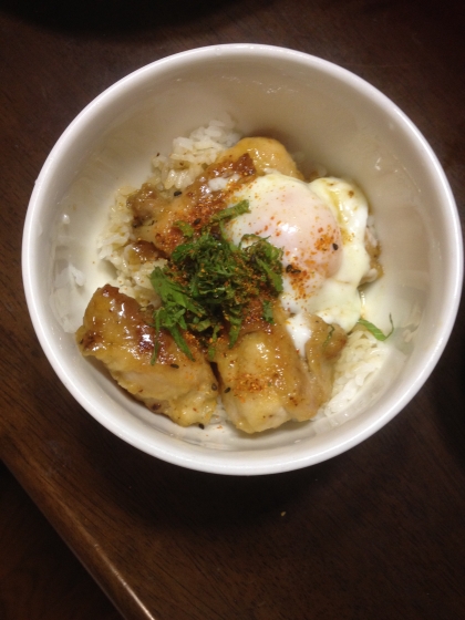 照り焼き丼を作りました。美味しかったです。家族も満足でした。