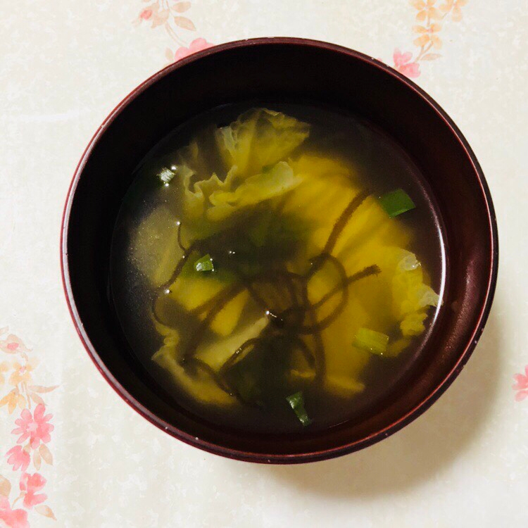 もずくと野菜の中華スープ