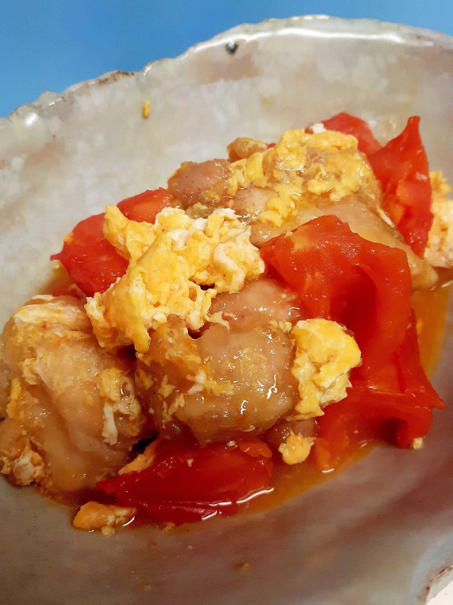 子供が喜ぶ 鶏肉とトマトの甘酢炒り卵 レシピ 作り方 By Acchan66 楽天レシピ