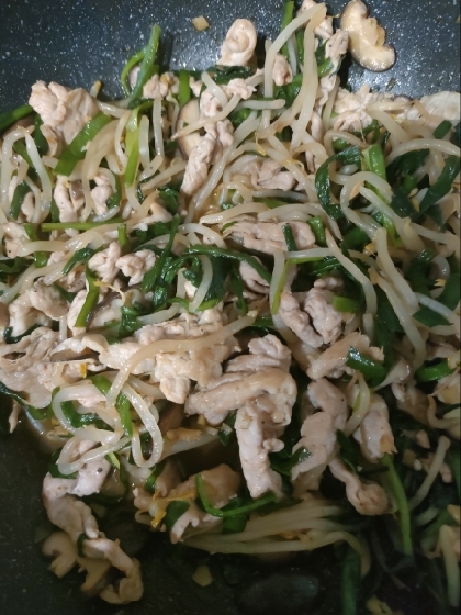 基本の豚ニラもやし☆簡単