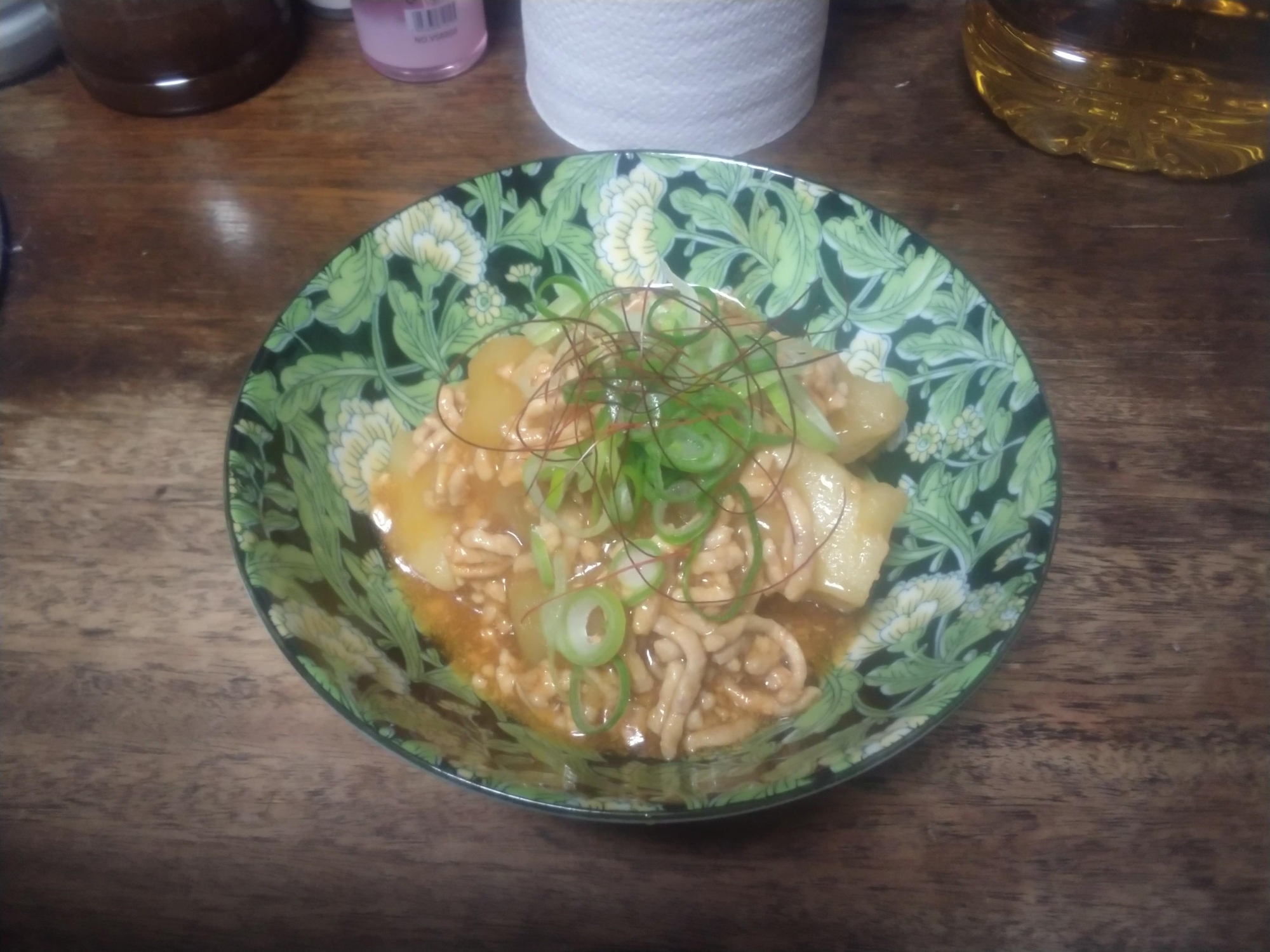 じゃがいものそぼろあんかけ韓国風