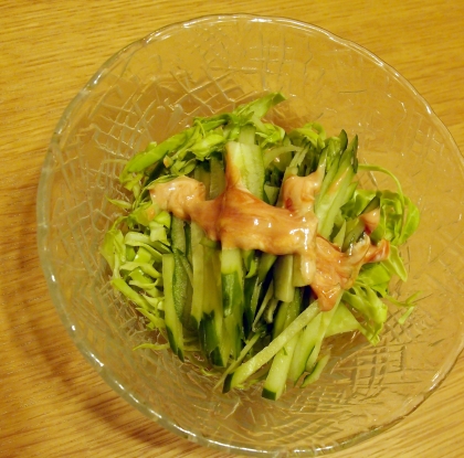 ピリ辛サウザンドドレッシングで野菜が美味しく食べられました！ご馳走様☆