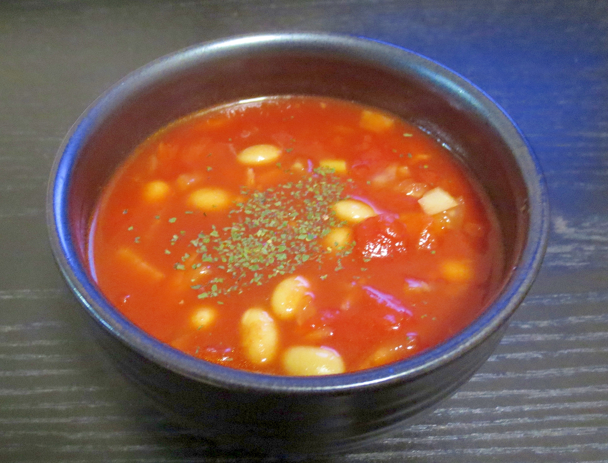大豆のトマトスープ