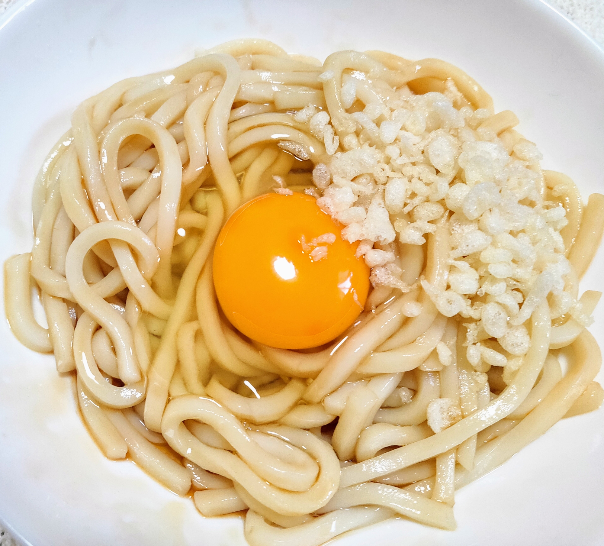 汁なし月見うどん