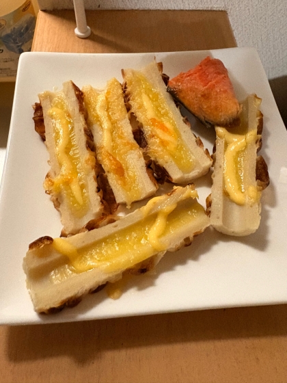 ちくわのマヨチーズ焼き