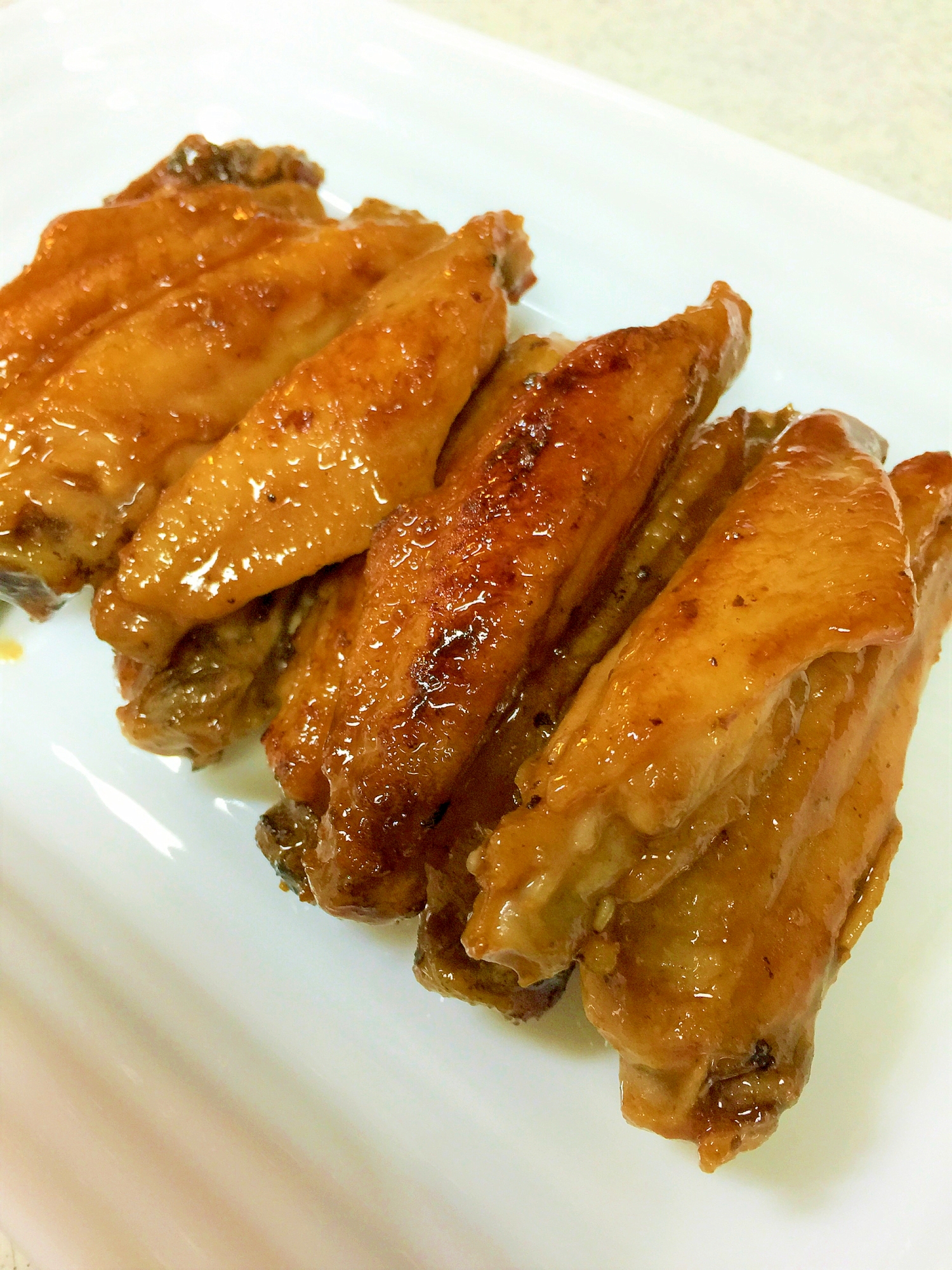 フライパンで簡単!鶏手羽中の甘辛焼き