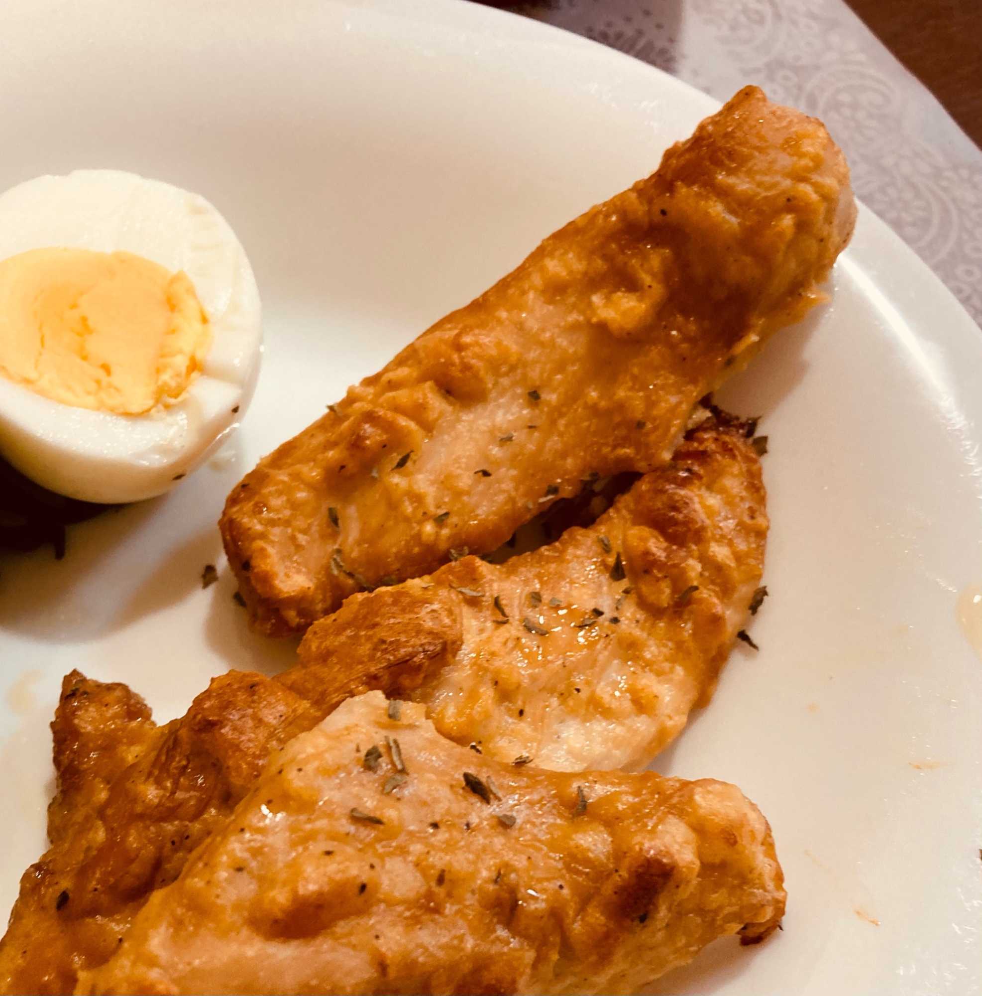 揚げない⭐鶏胸肉のジューシースティックチキン♪