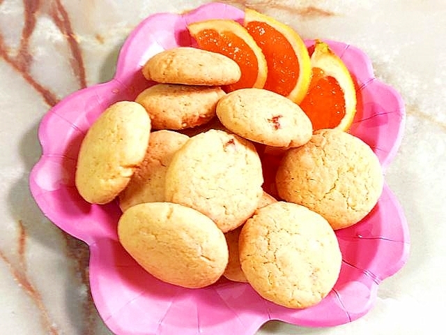 バターも卵もなし!オレンジたっぷりオイルクッキー♪