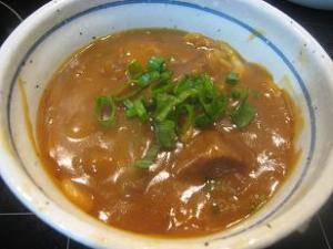 カレーの残りを使ってトロっとカレーうどん♪