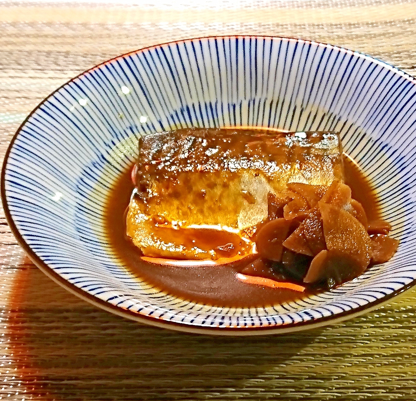 鯖の味噌煮　赤味噌バージョン