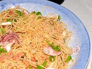 侵略!?簡略!イカめんたいパスタでゲソ。