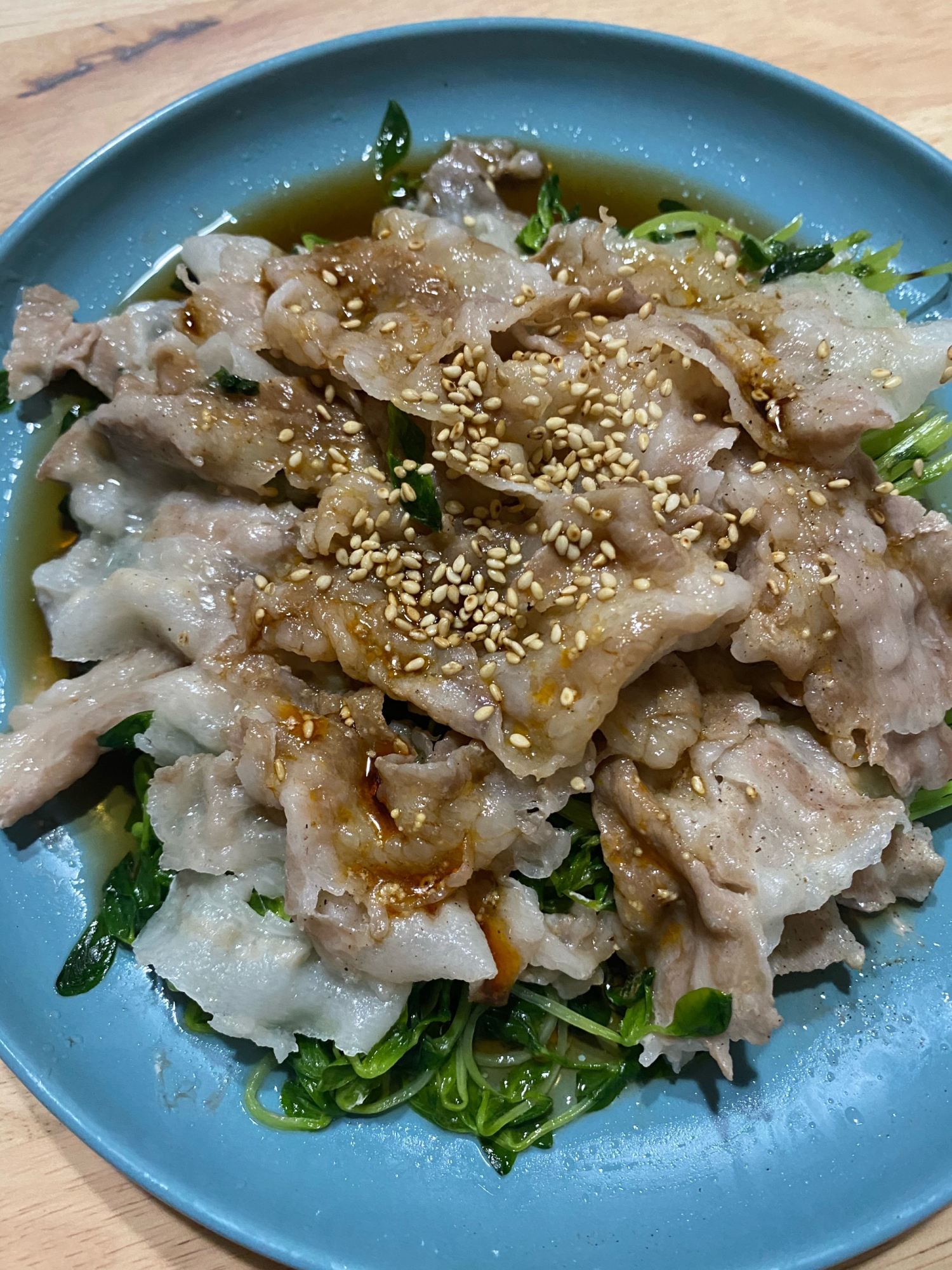 巻かない 豚肉と豆苗のレンジ蒸し レシピ 作り方 By えみぺい 楽天レシピ