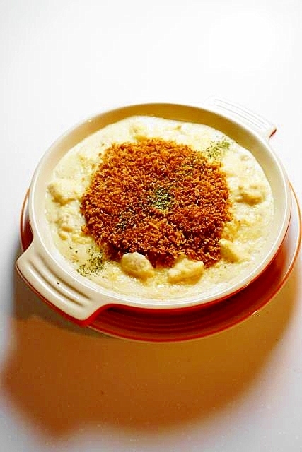ふわふわでヘルシー！豆腐とツナと鶏ささみのグラタン