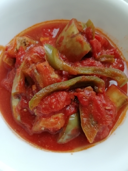 夏野菜deサバのトマト煮