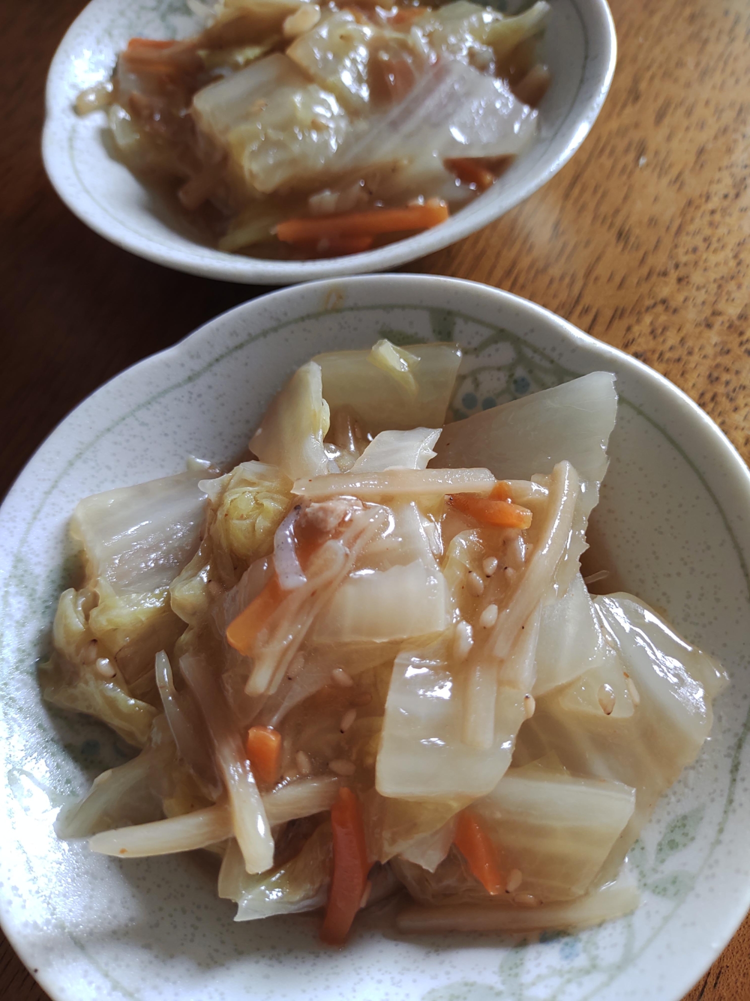 余ったきんぴらごぼうと白菜煮