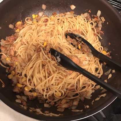 子供が食べやすい様にコーンも入れてみました！簡単で美味しかったです。