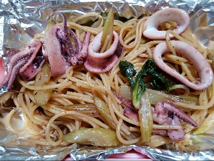 パスタ作りました。歯ごたえ良くおいしかったです。