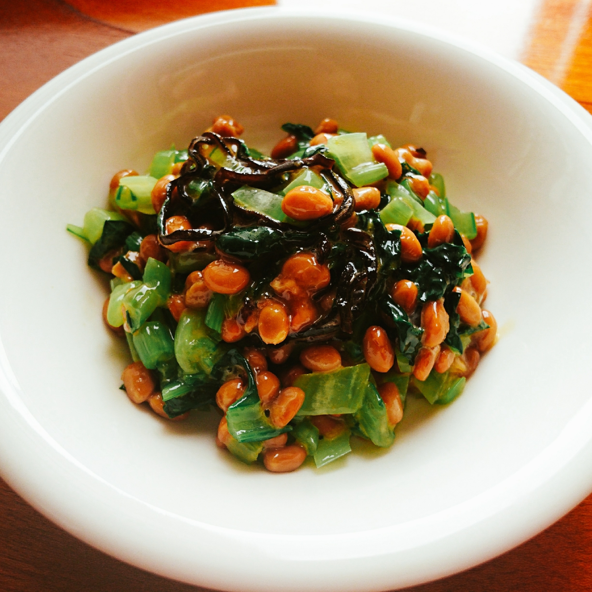 ピリ辛☆小松菜と納豆の和え物