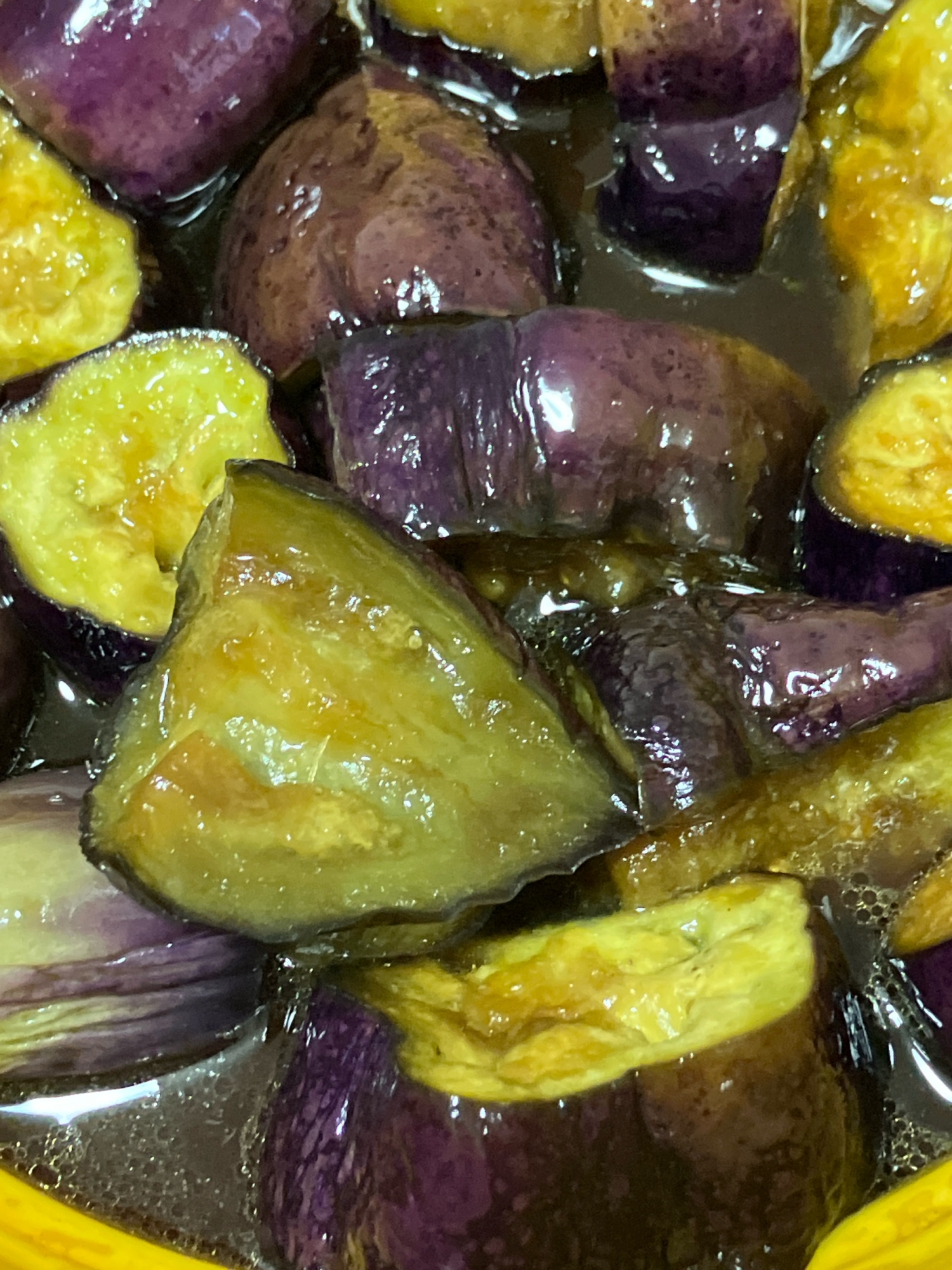 レンジでナスの煮浸し